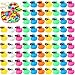 HI-BOOM Hiboom 300 Pack Mini Rubber Ducks Set Bath Toys in Bulk with Sunglasses Float Squeak Tiny Baby Shower Rubber Duck Bathtub Pool Toy for Kids Party Birthday Supplies Prize RewardsColorful - Image 2