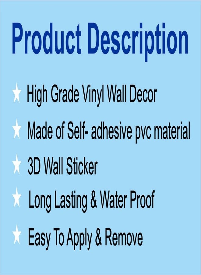 Decals Creation Pvc Krishna Hindu Religous Religion Wall Sticker For Living Room, Bedroom, Kids Room (Multicolor, Size - 33 Cm X 50 Cm) - Image 3