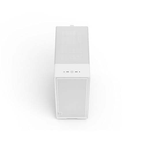 Fractal Design Epoch White - Tempered Glass Clear Tint - High Airflow PC Gaming Case - Mesh Front Panel - Three Momentum 12 Fans Included - Spacious Interior - ATX/mATX/ITX Support - Image 5