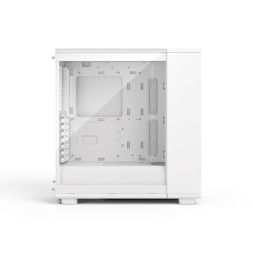 Fractal Design Epoch White - Tempered Glass Clear Tint - High Airflow PC Gaming Case - Mesh Front Panel - Three Momentum 12 Fans Included - Spacious Interior - ATX/mATX/ITX Support - Image 4