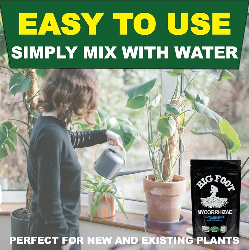Big Foot Mycorrhizae for Plants, Potted Plants and Gardens - Concentrate Fully Dissolves in Water, Year Round Organic Fertilizer for Root Growth and Healthy Soil - 8 Ounces of Mycorrhizal Inoculant - Image 3