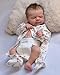 Zero Pam Realistic Reborn Baby Dolls Girls with Hair Lifelike 18 Inch 45 CM Full Body Soft Vinyl Newborn Sleeping Toddler Girl Anatomically Correct Baby Dolls That Look Real Life Size Toys for Kids - Image 2