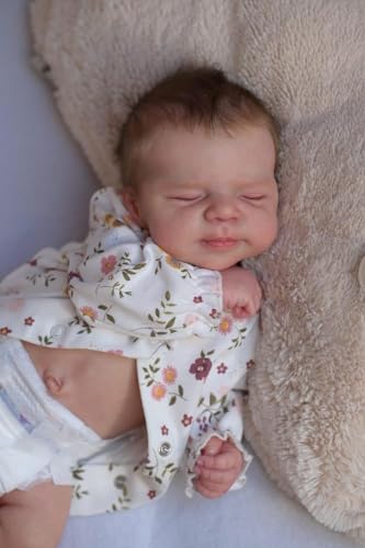 Zero Pam Realistic Reborn Baby Dolls Girls with Hair Lifelike 18 Inch 45 CM Full Body Soft Vinyl Newborn Sleeping Toddler Girl Anatomically Correct Baby Dolls That Look Real Life Size Toys for Kids - Image 5