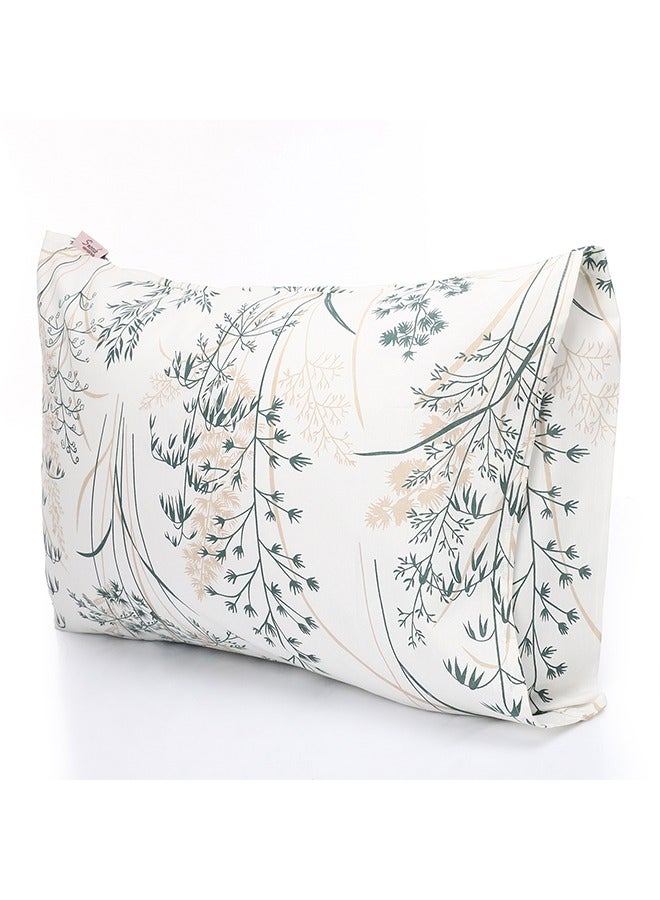 snooze Fitted bed sheet set 2pcs, Bed sheet + Free Pillowcase, Breeze green design - Image 4