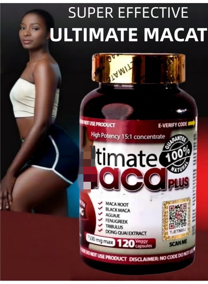 Maca Pills 7500 mg max 120 Veggy Capsules, Natural Beauty and Wellness Support for Radiant Skin and Energy - Image 4