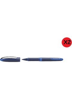 Schneider One Business 0.6 Mm Roller Signature Pen Blue 2 Pieces  - Image 1