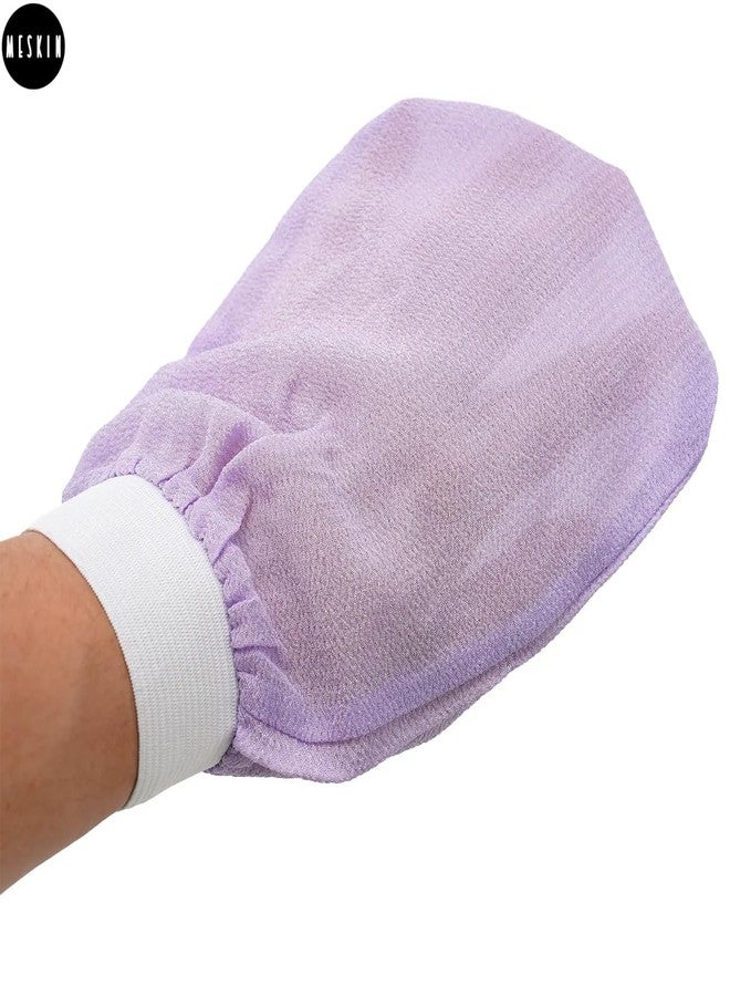 MeSkin Exfoliating Moroccan Hammam Bath Glove - Body Scrub for Tan Removal and Magic Peeling - Loofah Gloves for Exfoliation Experience (Multicolor, Pack of 1) - Image 4
