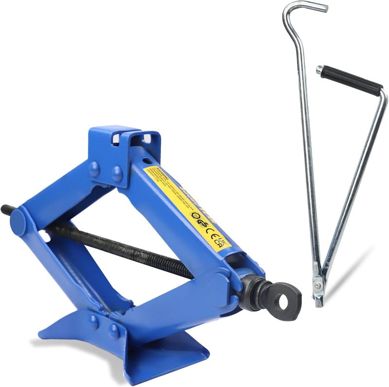 GOODYEAR 1 Ton Professional Scissor Jack for Car Van - Speed Wind Crank Handle - Image 2