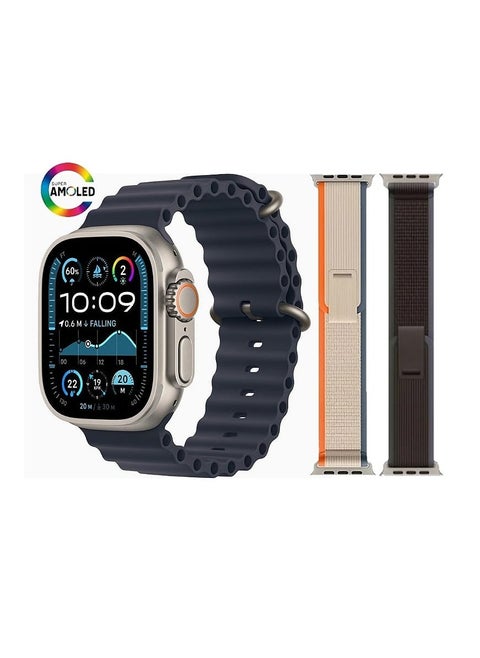 2024 HK9 Ultra 2 MAX AMOLED  Smart Watch OpenAl's New ChatGPT Wearfit GPT 2.0 Application Market Live Photo Preview TWS Wireless Headphones Local Album Wrist Ebook 3D Visual Action With 2 Extra Strap