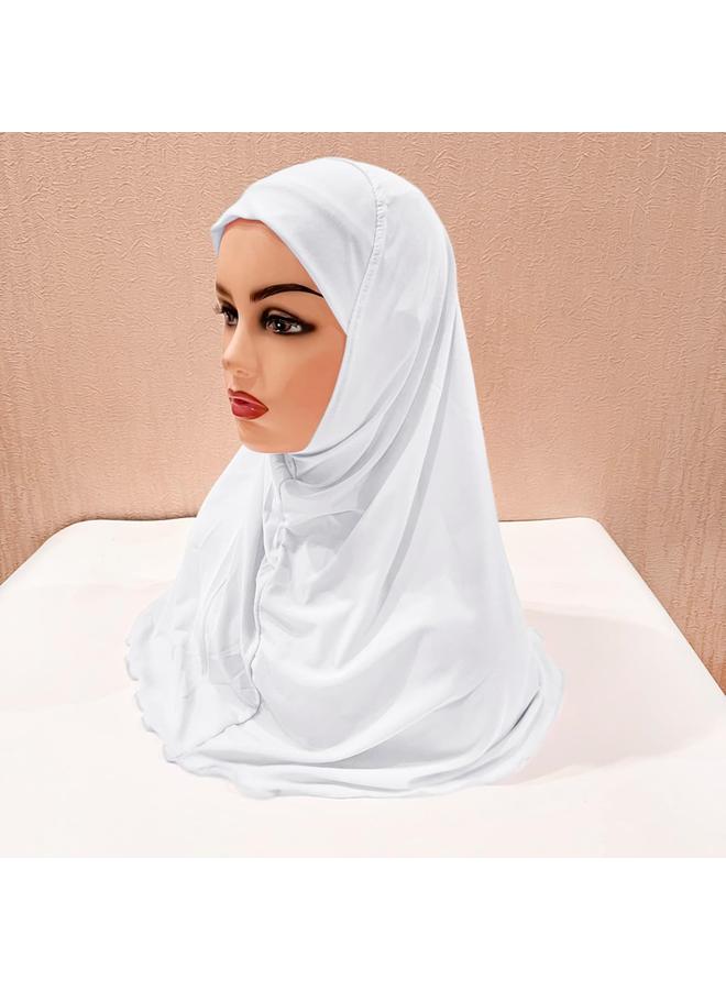 HPMY Muslim Hijab Headscarf for Girls – Breathable Full Cover Shawl Hat with Adjustable Design, Perfect for Daily Wear, School, Prayer & Special Occasions, for Ages 7–12, One Size Fits Most, Soft & Comfortable Fabric - Image 5