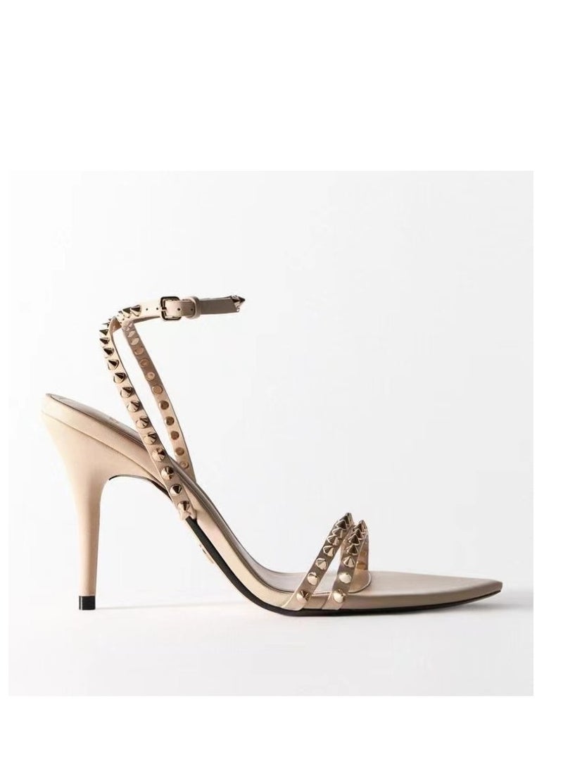 KUYING Summer Minimalist Slim Heel Sandals  - Image 5
