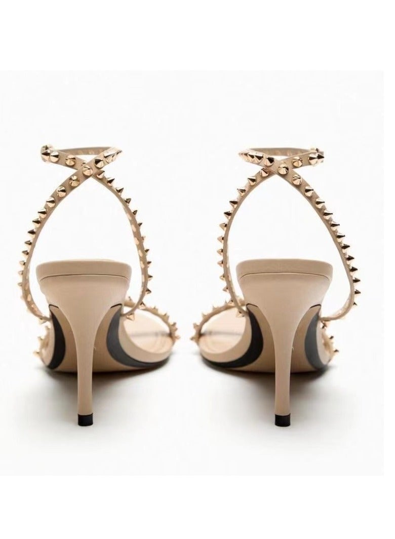 KUYING Summer Minimalist Slim Heel Sandals  - Image 4