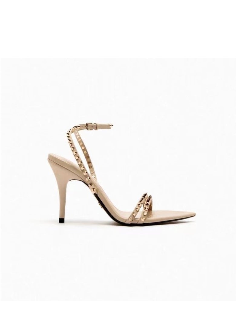 KUYING Summer Minimalist Slim Heel Sandals  - Image 1