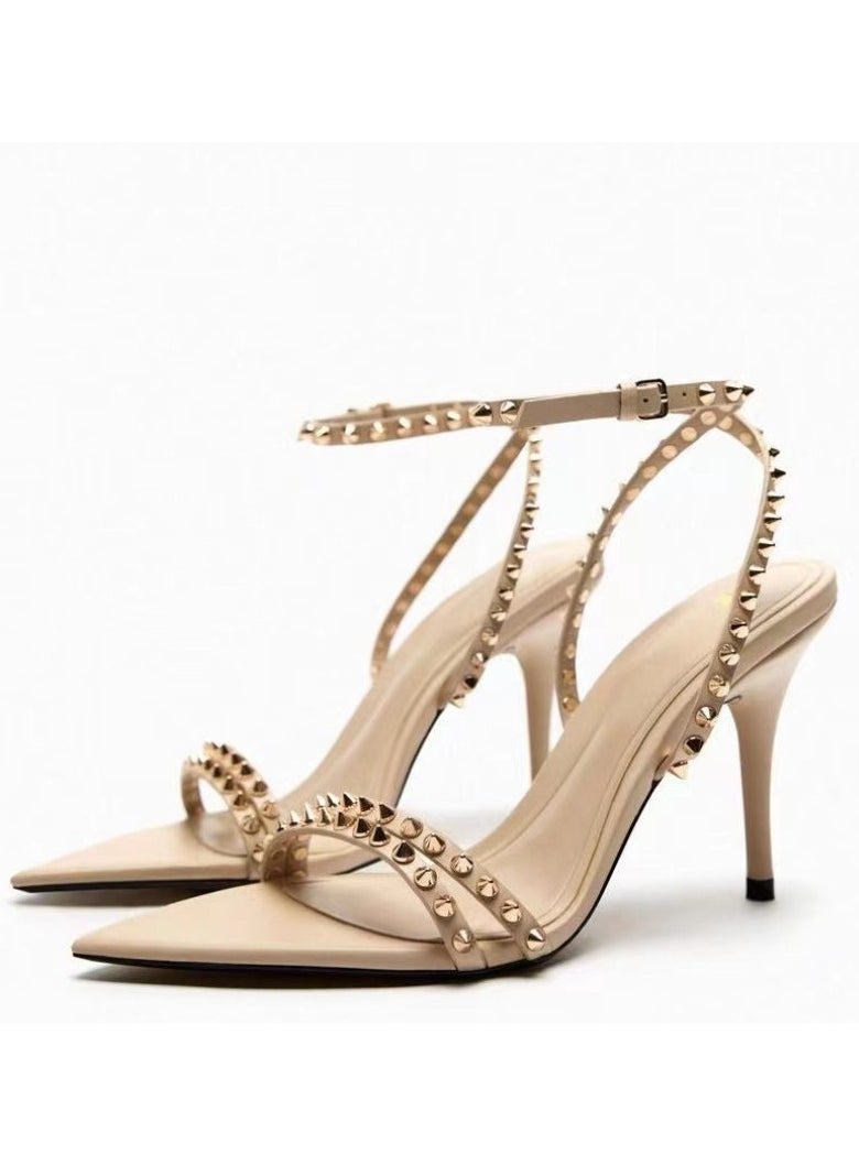 KUYING Summer Minimalist Slim Heel Sandals  - Image 2