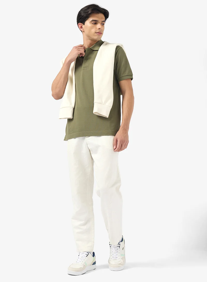 LACOSTE Signature Print Polo