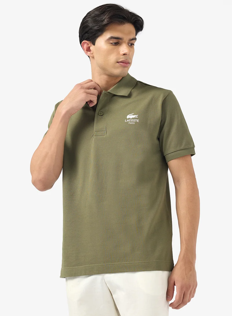 LACOSTE Signature Print Polo