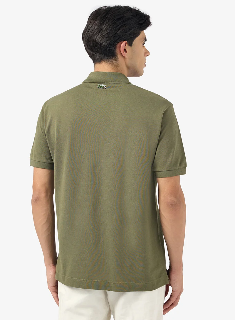 LACOSTE Signature Print Polo