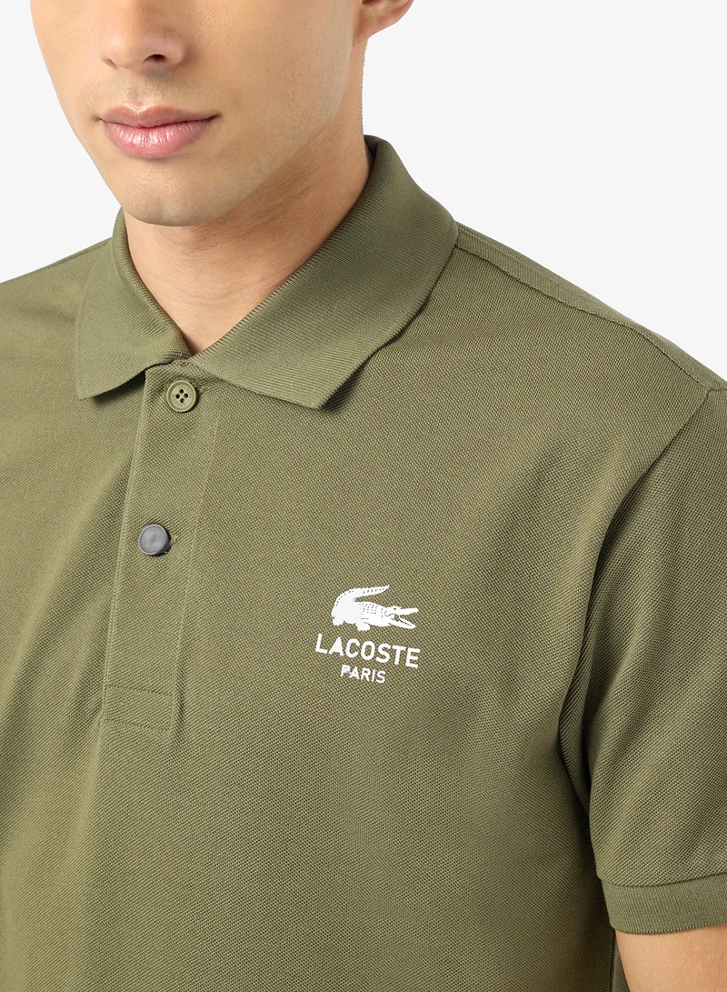 LACOSTE Signature Print Polo