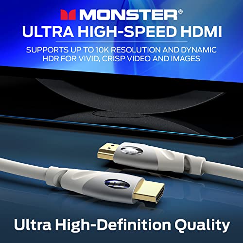 Monster HDMI Cable 4k Ultra HD with Ethernet - Corrosion-Resistant 24k Rose Gold Contacts and V-Grip Connection - HDMI Cable for PS3 and Computer Monitor - 6 FT - Image 3