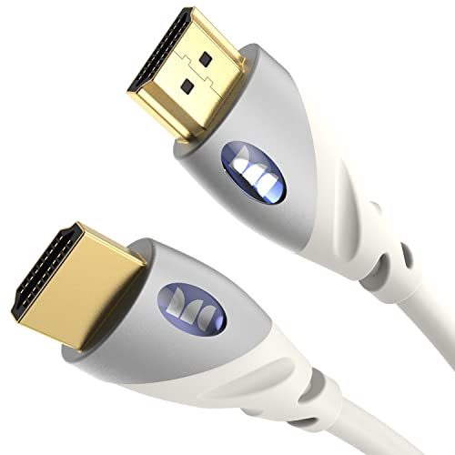 Monster HDMI Cable 4k Ultra HD with Ethernet - Corrosion-Resistant 24k Rose Gold Contacts and V-Grip Connection - HDMI Cable for PS3 and Computer Monitor - 6 FT - Image 1