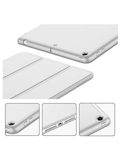 MIGOFAST iPad 9.7 Case 2018 2017 Model 6th 5th Generation Smart Cover with Pencil Holder and Soft Baby Skin Silicone Back and Full Body Protection Auto Wake Sleep Cover Silver Gray  - Image 3