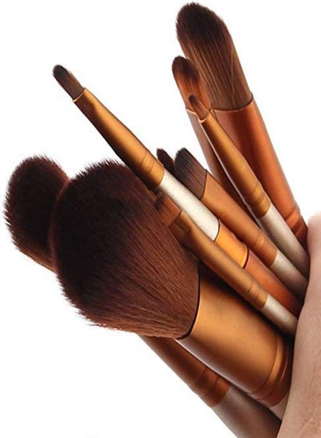 Women's & Girl's Makeup Brushes - Colour : Silver - Set of 12 - with One Multicolour Beauty Blender Pack - Image 2