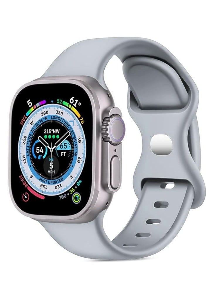 and with Case For Apple Watch 46mm,Adjustable Silicone Sport Wristband Replacement, Strap With Cover Built-in Glass Screen Protector for iWatch S10. - Image 2