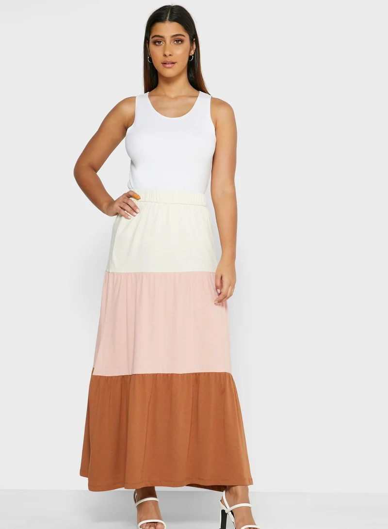Jacqueline de Yong Colorblock Skirt
