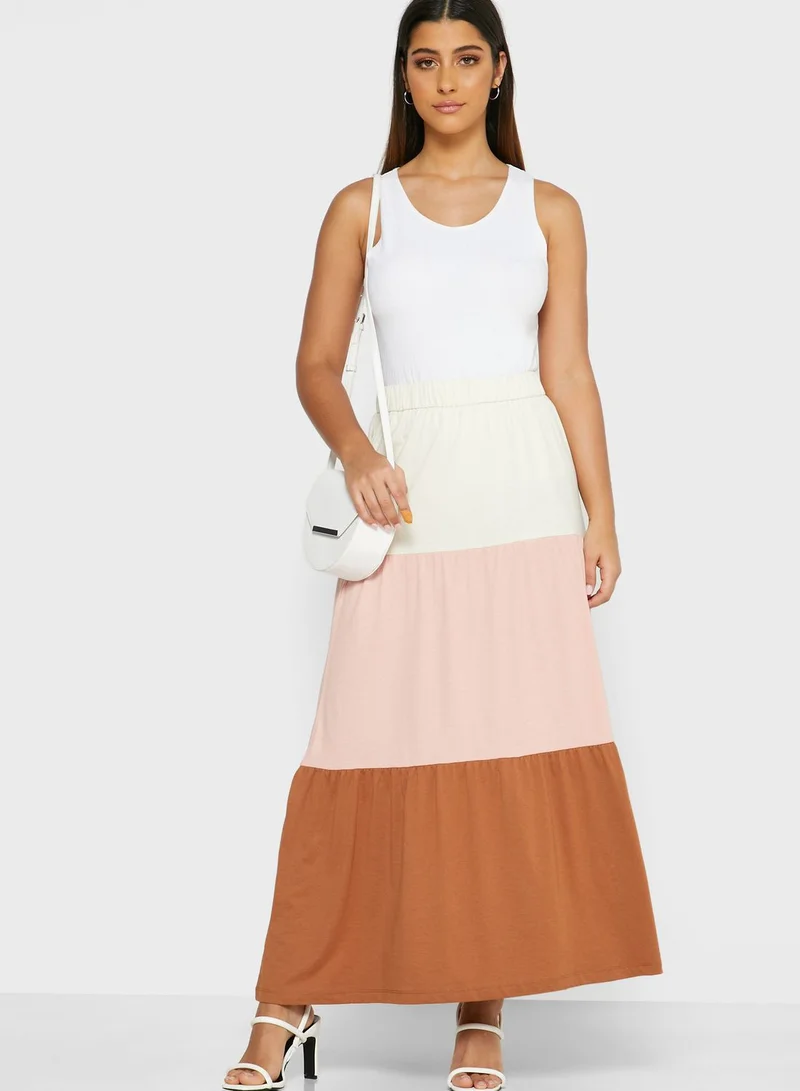 Jacqueline de Yong Colorblock Skirt