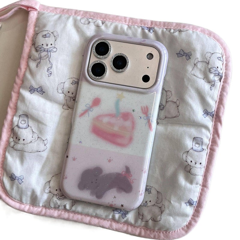 Protective Case | Single Shell | PC | Drop Protection | Blended Cake Dog Pattern | Shockproof Cover for iPhone 15 / 15 Plus / 15 Pro / 15 Pro Max - Image 3