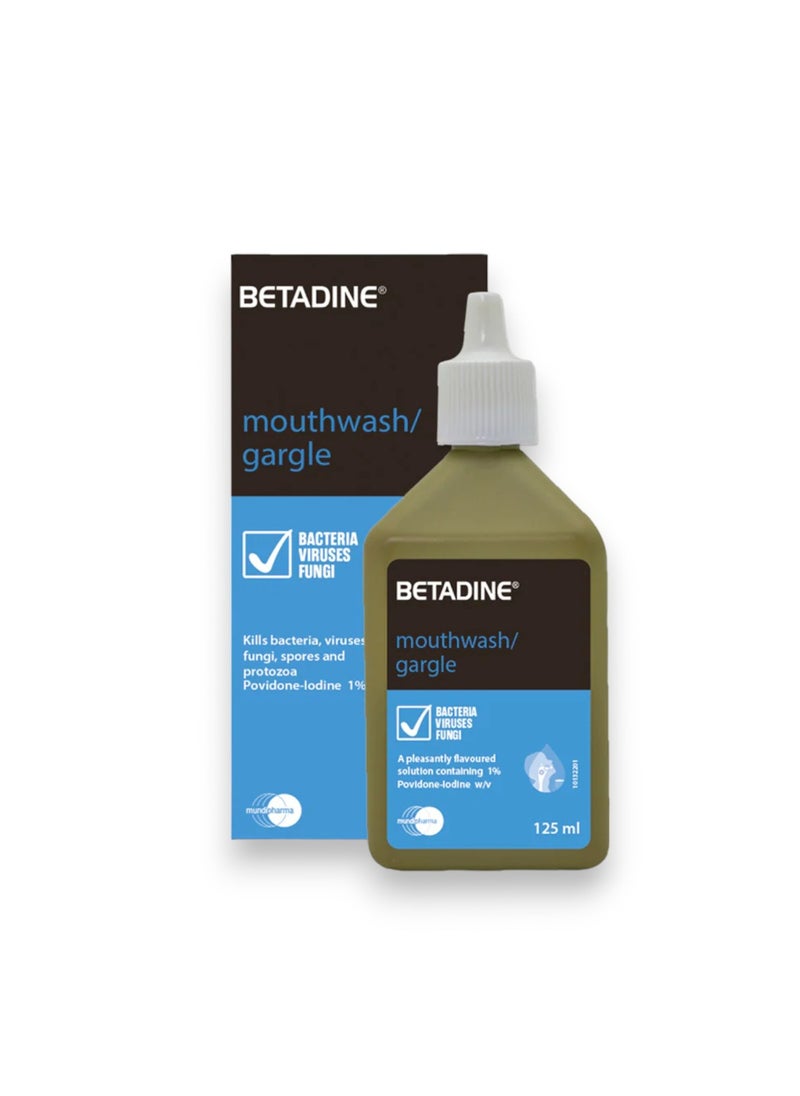 BETADINE Mouthwash Gargle, 125ml  - Image 2