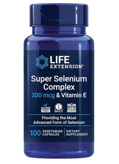 Life Extension Super Selenium Complex & Vitamin E, 200 mcg, 100 Vegetarian Capsules  - Image 1