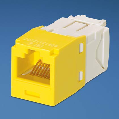 Panduit Mini-Com TX6 Plus Giga-Channel Cat6 Jack, Yellow, Box of 50 CJ688TGYL - Image 4