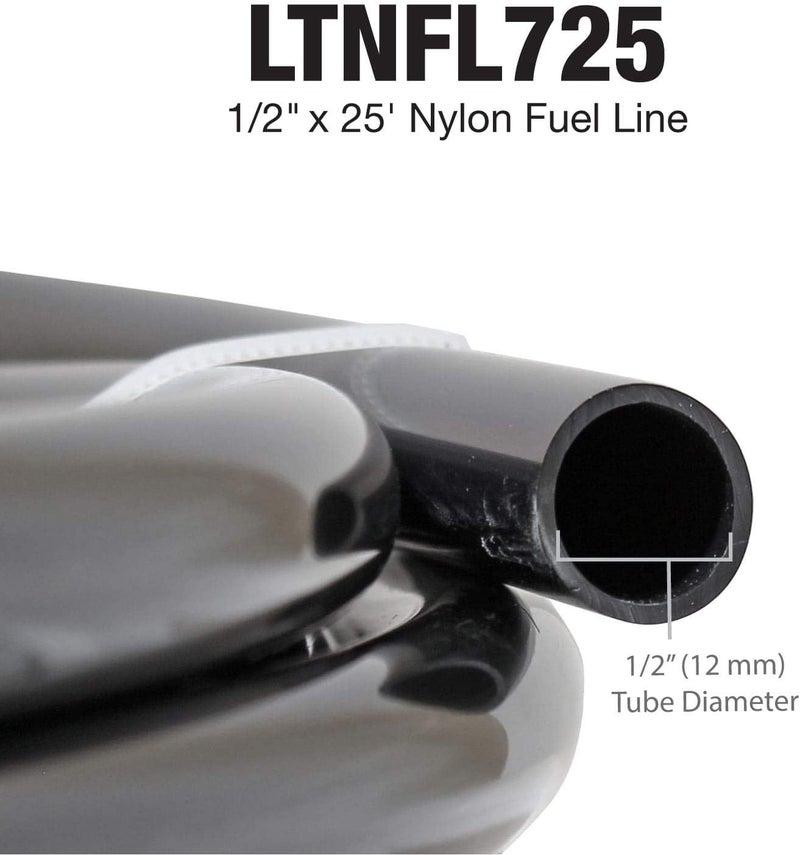 4LIFETIMELINES Nylon Fuel Repair Tubing Coil, 1/2 x 25 ft - Image 3
