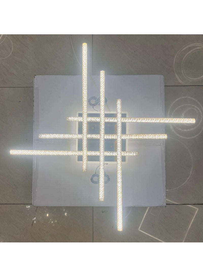 Loquat Chandeliers ceiling black color 3 LED lights size diameter 80 cm - Image 2