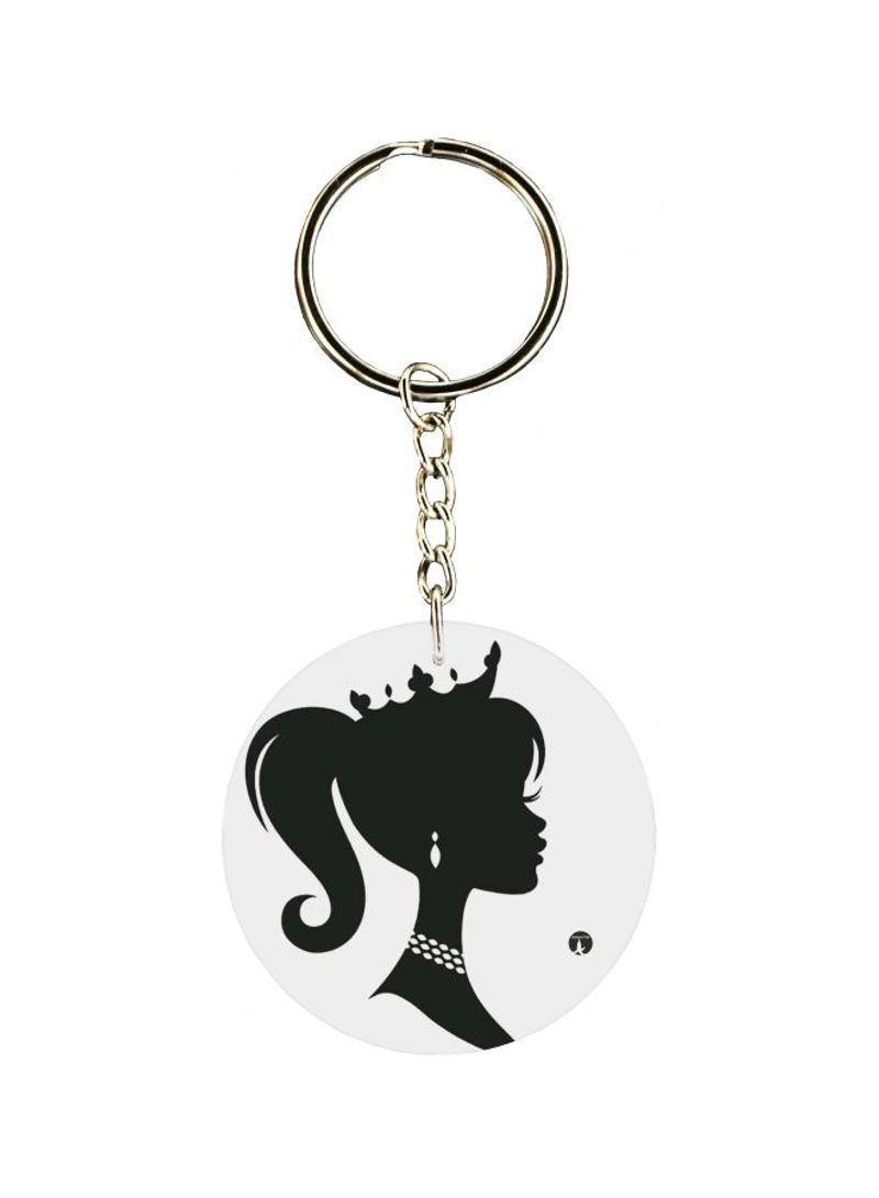 RKN Girl With Crown Themed Keychain 
