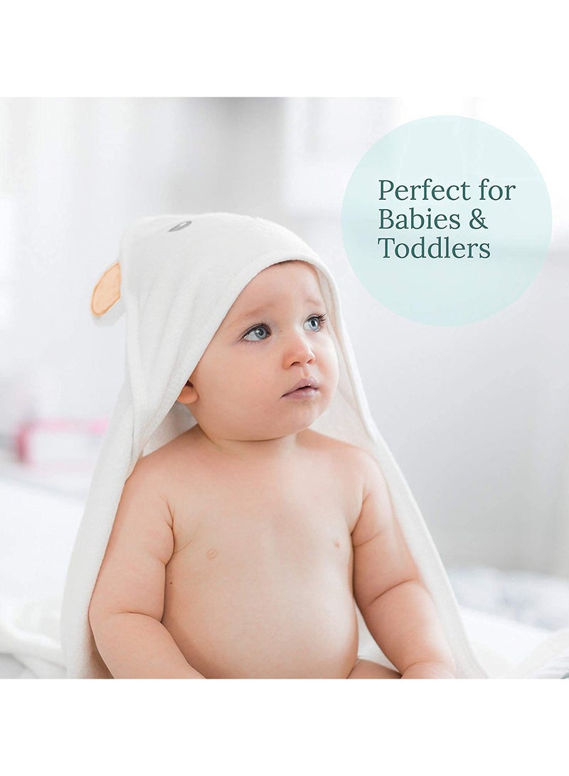 Soft Bath Towel with Bear Ears for Babie, Toddler, Infant - Ultra Absorbent  - Image 3