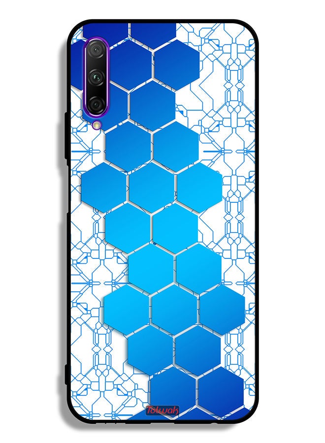 Tolwak Huawei Y9s Protective Case Cover Honeycomb Hexagon Icon Networks - Image 2