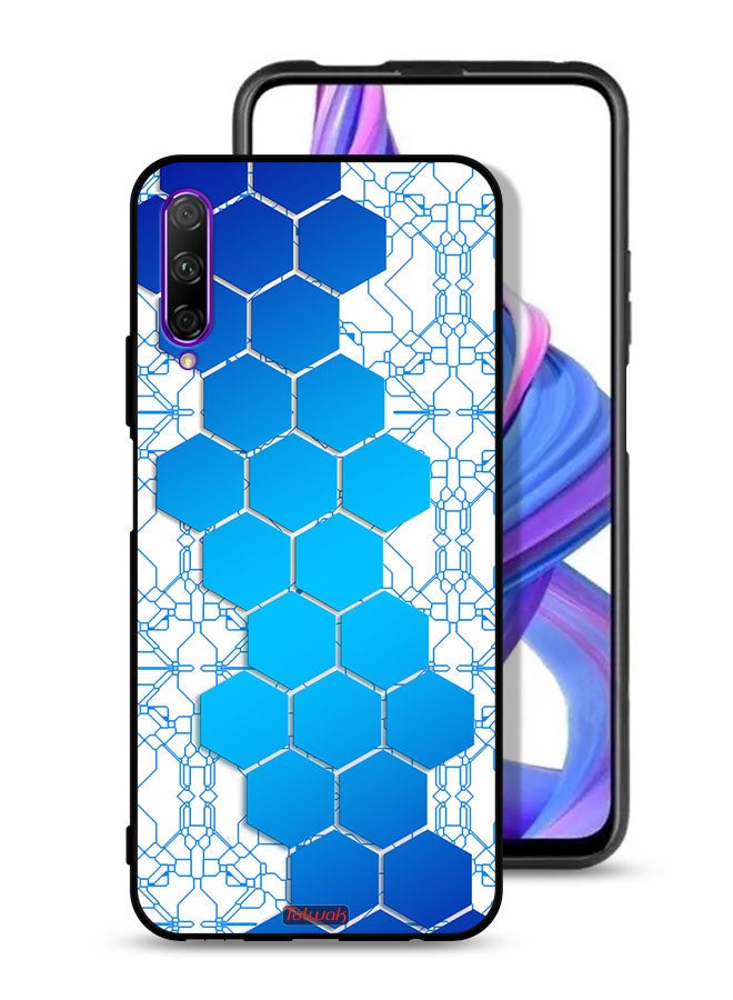 Tolwak Huawei Y9s Protective Case Cover Honeycomb Hexagon Icon Networks - Image 1