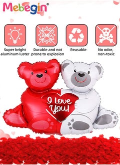 Anniversary Decorations Set, Valentine's Day Decorations, Confession Supplies Kit with 18 Balloons with Heart Patterns, 1 I Love You Foil Balloon, 1 Large Balloon in Shape of 2 Bears Holding Heart Sign and Other Accessaries, DIY Romantic Party Supplies, Suitable for Anniversary, Proposal and Confession - pzsku/Z24B0F2419179148B1F70Z/45/_/1736846656/3b3740e5-5e59-4238-9a8c-04687a5c4053