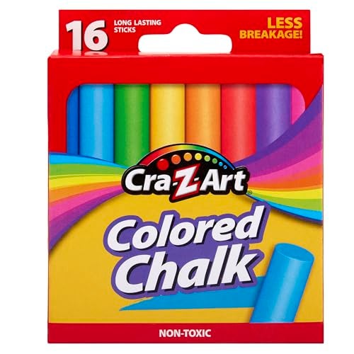 CraZArt Colored Chalk 16 Count 1080148 Assorted - Image 1