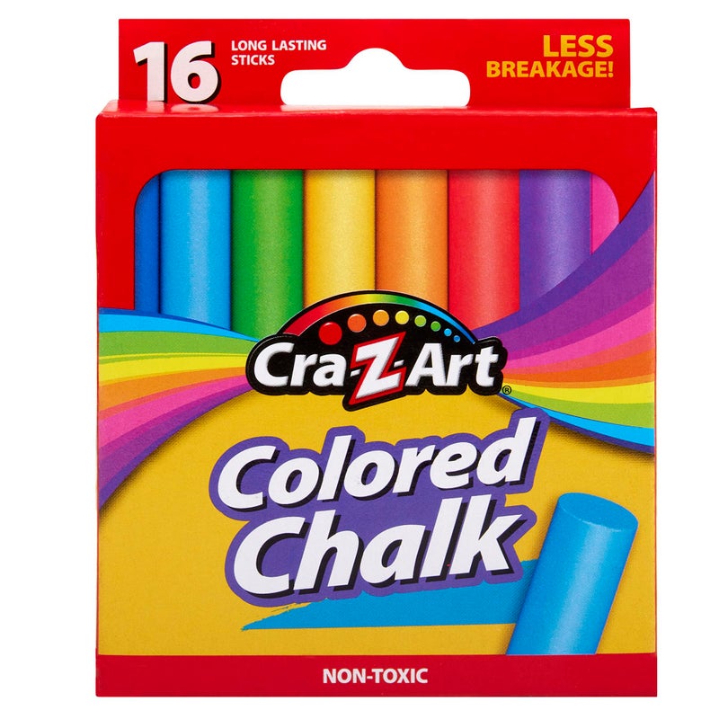 CraZArt Colored Chalk 16 Count 1080148 Assorted - Image 2