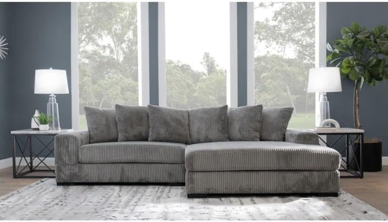 Comfynest Modern Corduroy Sectional Sofa with Chaise - Image 2