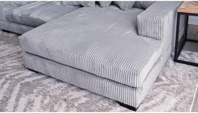 Comfynest Modern Corduroy Sectional Sofa with Chaise - Image 4
