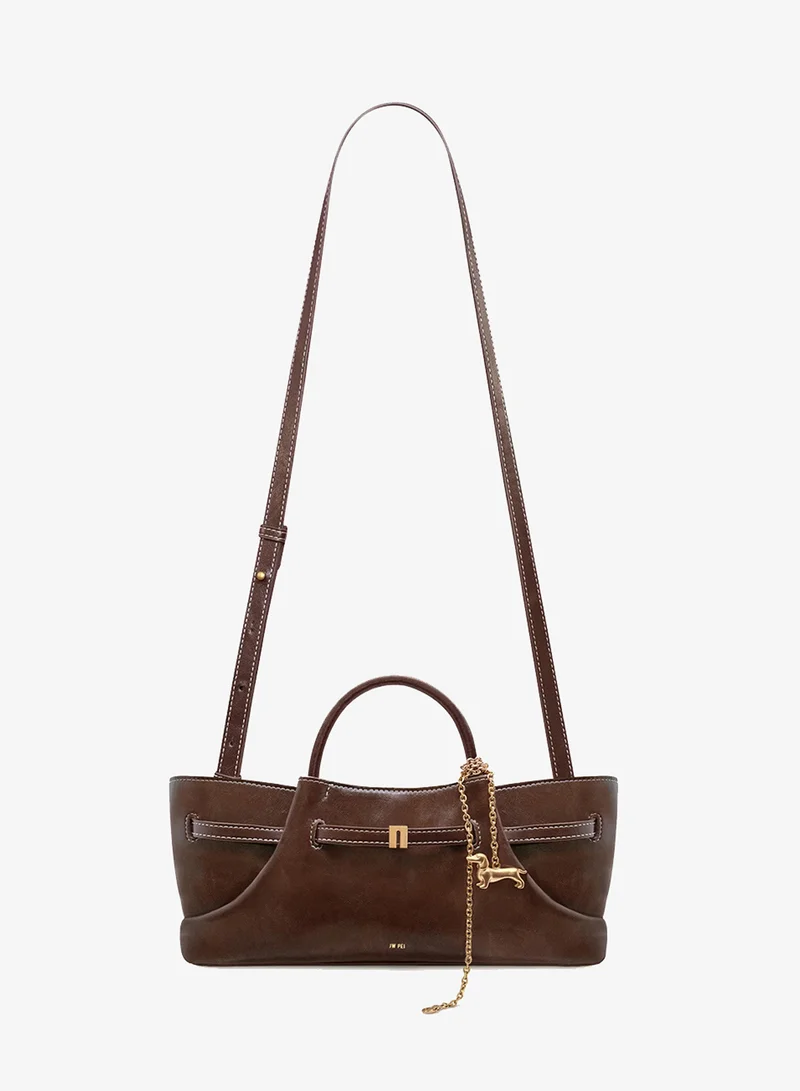 JW PEI Maeve Dachshund Metal Charm Tote Bag