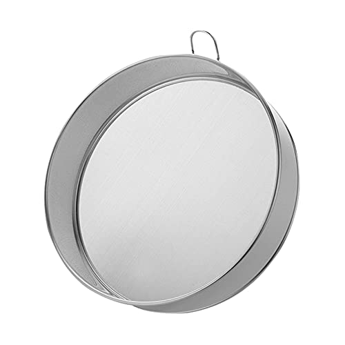 Melostu Stainless Steel Flour Sieve - Fine Mesh, 80 Mesh, Durable Professional Round (Silver) - Image 1