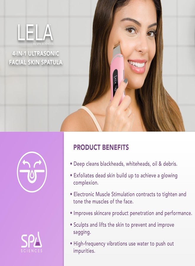 Spa Sciences - LELA - 4-in-1 Facial Spatula for Deep Cleansing, Pore Extraction, Serum Infusion, Anti-Aging and Contouring - Image 2