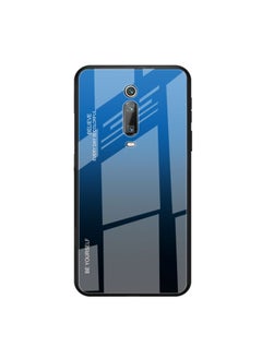 HuHa Case Cover For Xiaomi Redmi K20 / K20 Pro / Mi 9T / Mi 9T Pro Gradient Color Glass Case Blue 