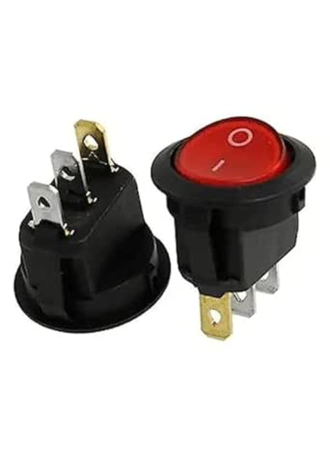ON/OFF Rocker Switch 3 Pins KCD1 D:20mm (5pcs)