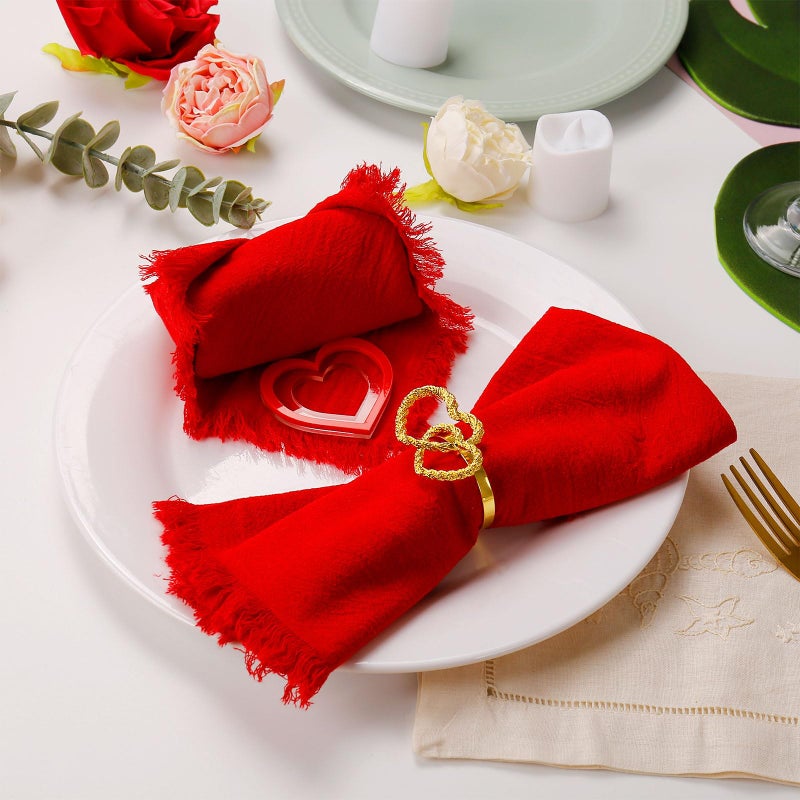 wonlex Easter Napkin Rings Set of 8, Bunny Napkin Ring Holders for Easter Celebration, Festive Rabbit Serviette Buckle Holder for Party Decorations, Ceremony Table Dinner - Image 5